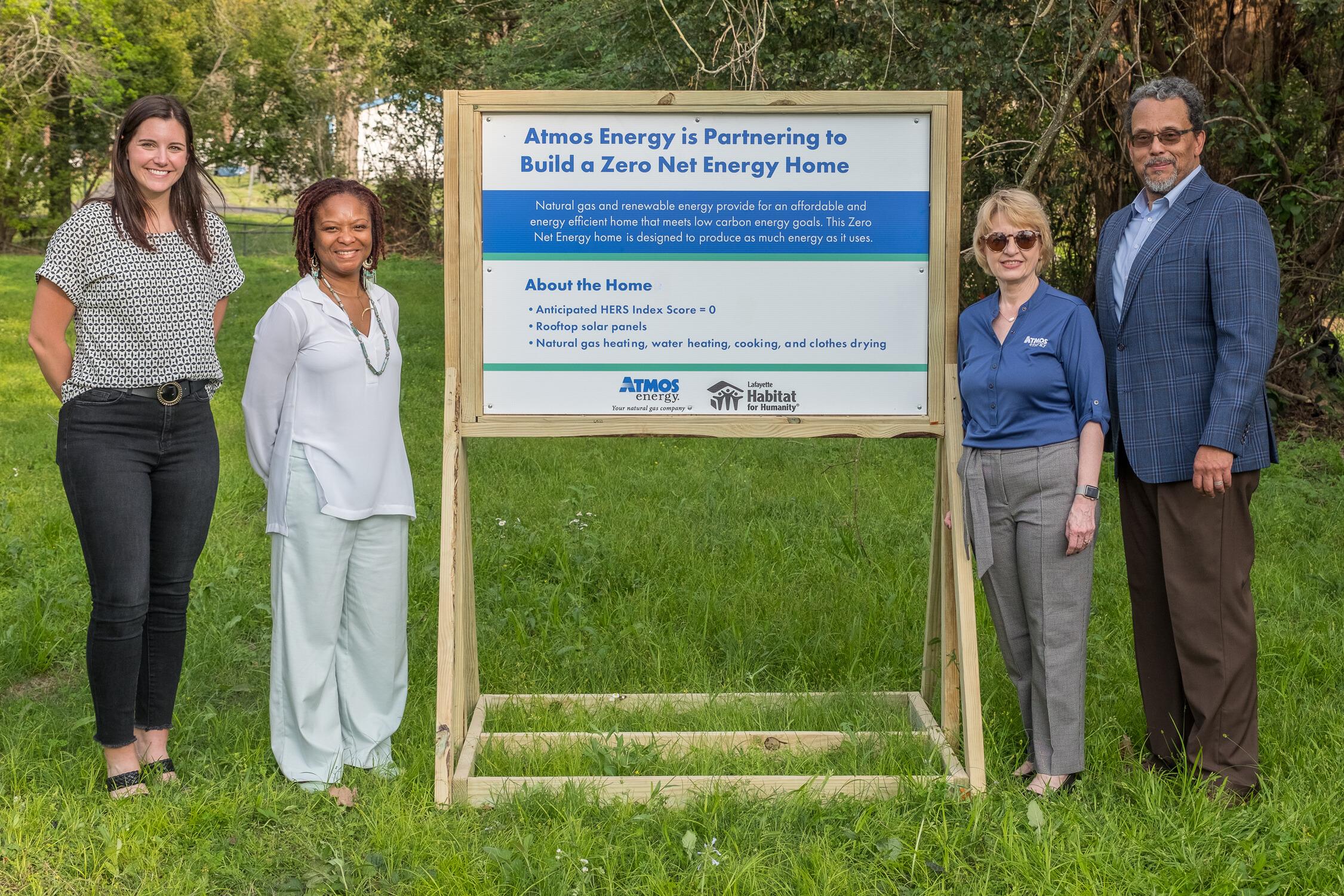 LA ZNE Home Groundbreaking Sign